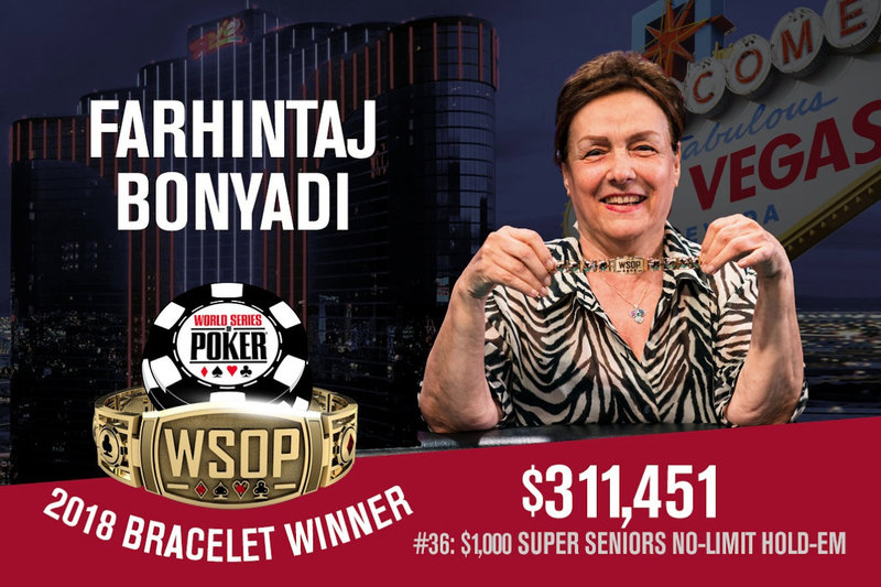 2018 WSOP女冠军诞生，Farhintaj Bonyadi赢得第36项赛事冠军