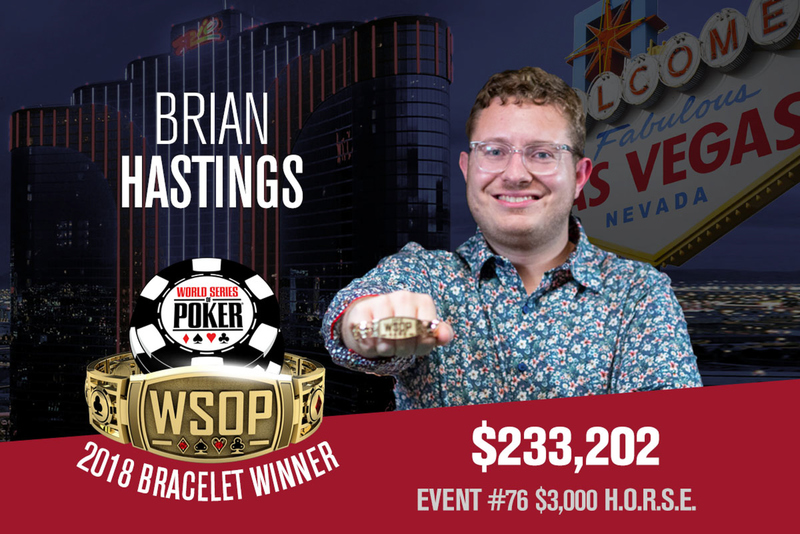 Brian Hastings赢得个人第4条WSOP金手链