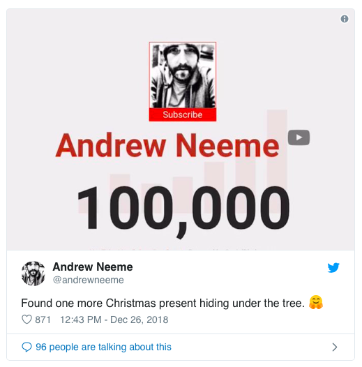 扑克主播Andrew Neeme YouTube订阅人数突破10万！