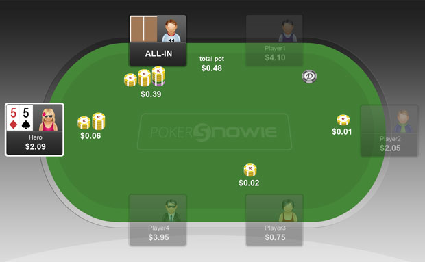 PokerSnowie研究： 55面对翻前全压，跟注还是弃牌？