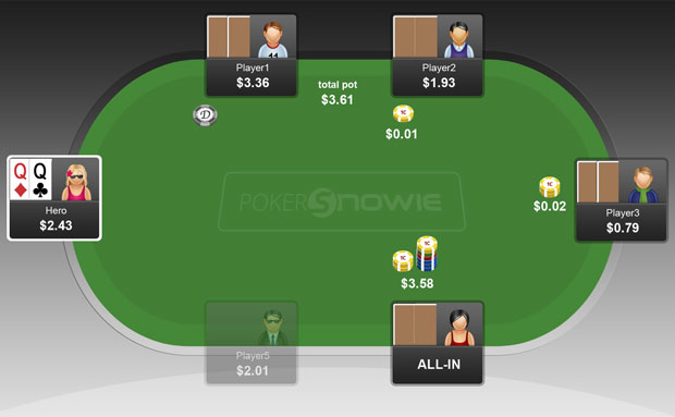 ​PokerSnowie研究：面对枪口玩家的率先全压，跟注还是弃牌？
