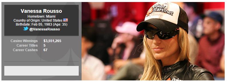 Vanessa Rousso宣布退休延续2018扑克圈退役潮