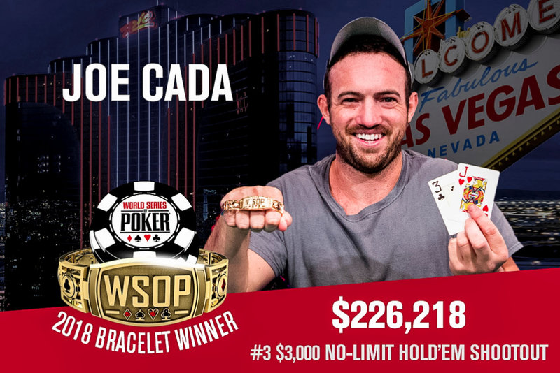 Joe Cada赢得2018 WSOP第3项赛事冠军