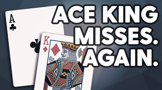 ​AK在错过翻牌时应该如何游戏？