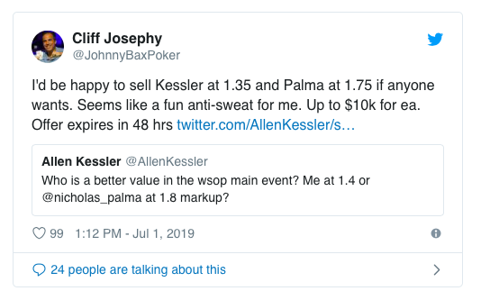 Allen Kessler结束连续15年无缘WSOP主赛钱圈的厄运